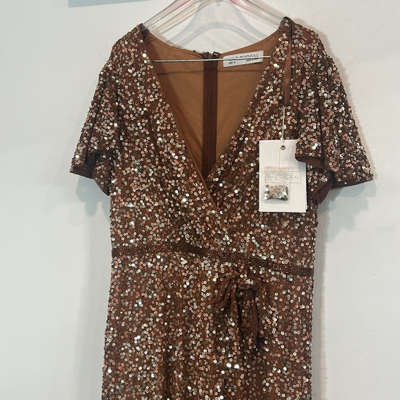 Mac Duggal Bronze Sequin Gown - Picture 3 of 7